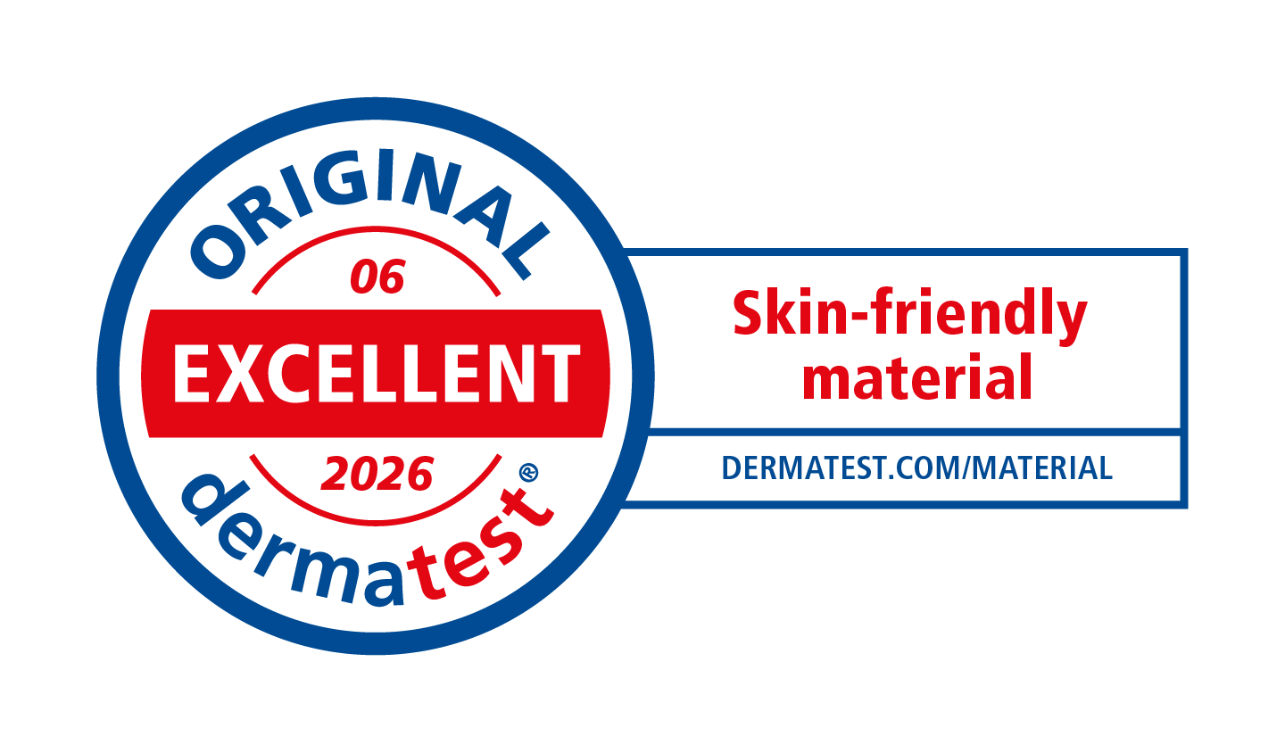 Dermatest® Skin-friendly Material certification seal